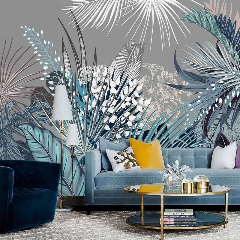 Tropical Wallpaper Mural - Lush Green Jungle Theme Peel & Stick Wallpaper for Home Decor | Perfect for Living Room, Bedroom, Nursery & Office