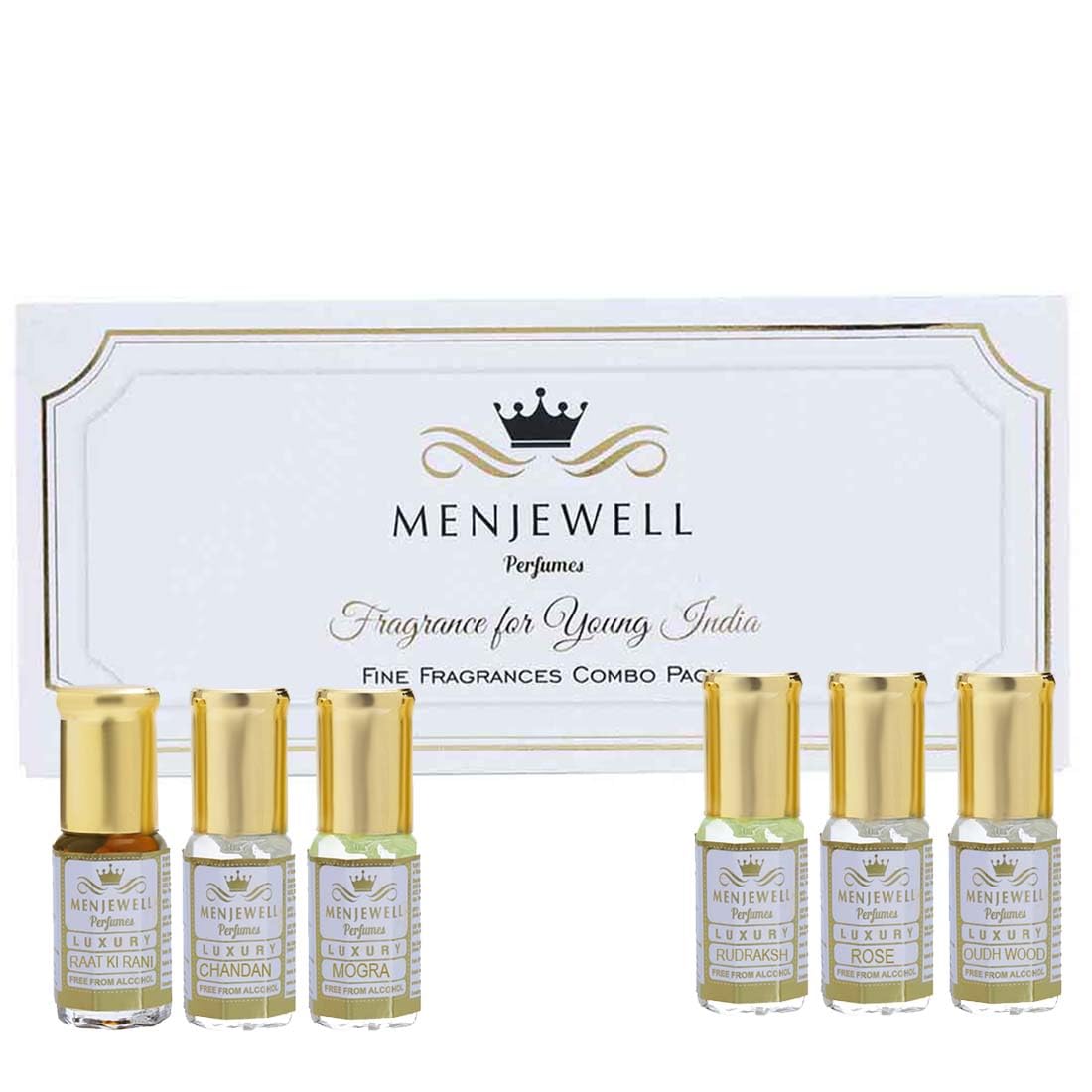 Premium 6-Pack Attar Gift Set for Men & Women | Floral & Sandalwood Perfume Oils | 18ml (6x3ml) Luxury Fragrance Combo | Perfect Gift for Him & Her | Ideal for Weddings, Special Occasions & Daily Wear