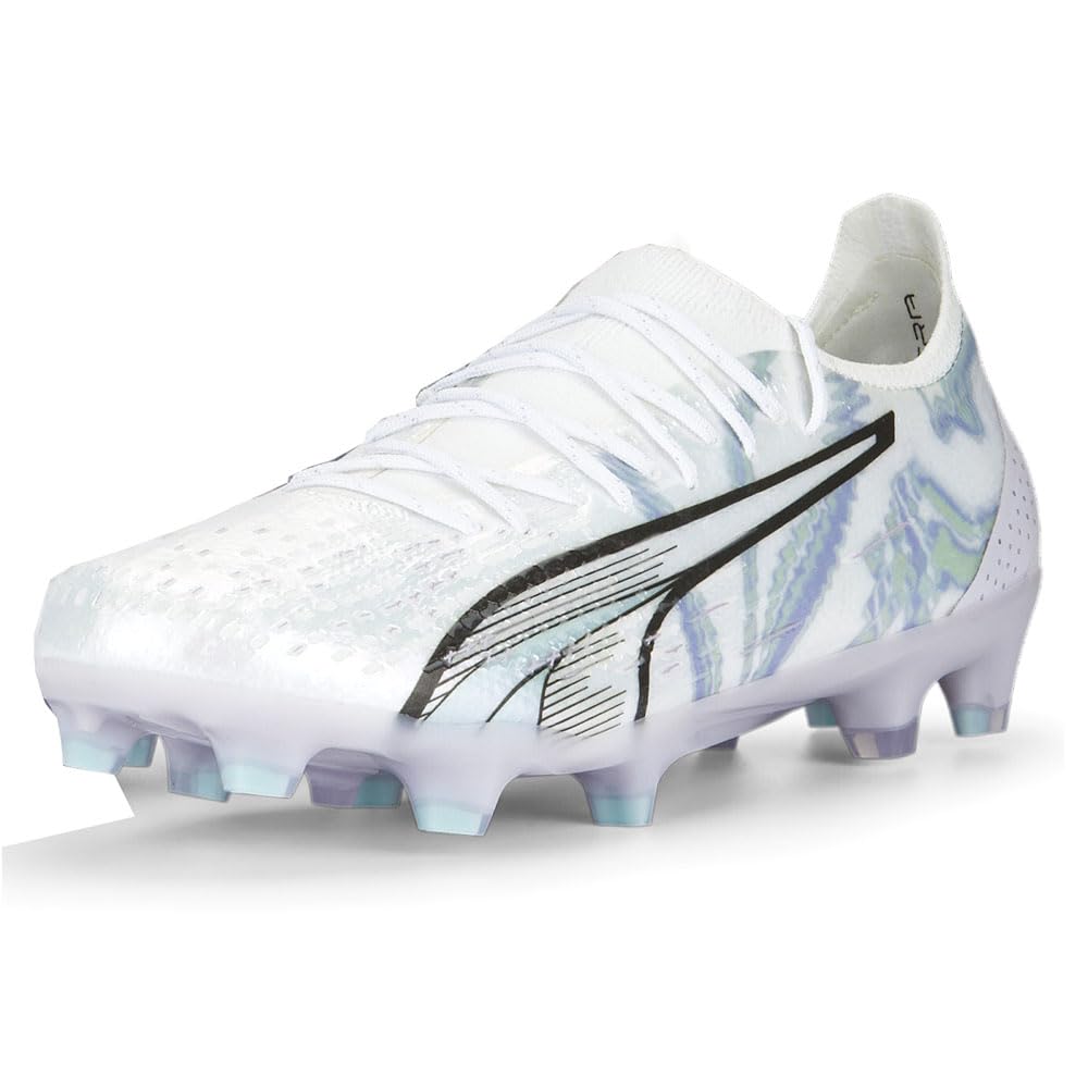 PUMA Women's Ultra Ultimate Brilliance Firm Ground Soccer Cleats - White (Size 7.5 M) for Firm & Soft Ground - Perfect for Competitive Matches & Training Sessions