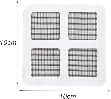 Wazdorf Disposable Shower Drain Cover Hair Catcher - 20 Pack Mesh Stickers for Bathroom, Laundry, Bathtub & Kitchen Sink Strainer - Prevents Clogs & Keeps Drains Clean - Perfect for Homes, Apartments & Hotels