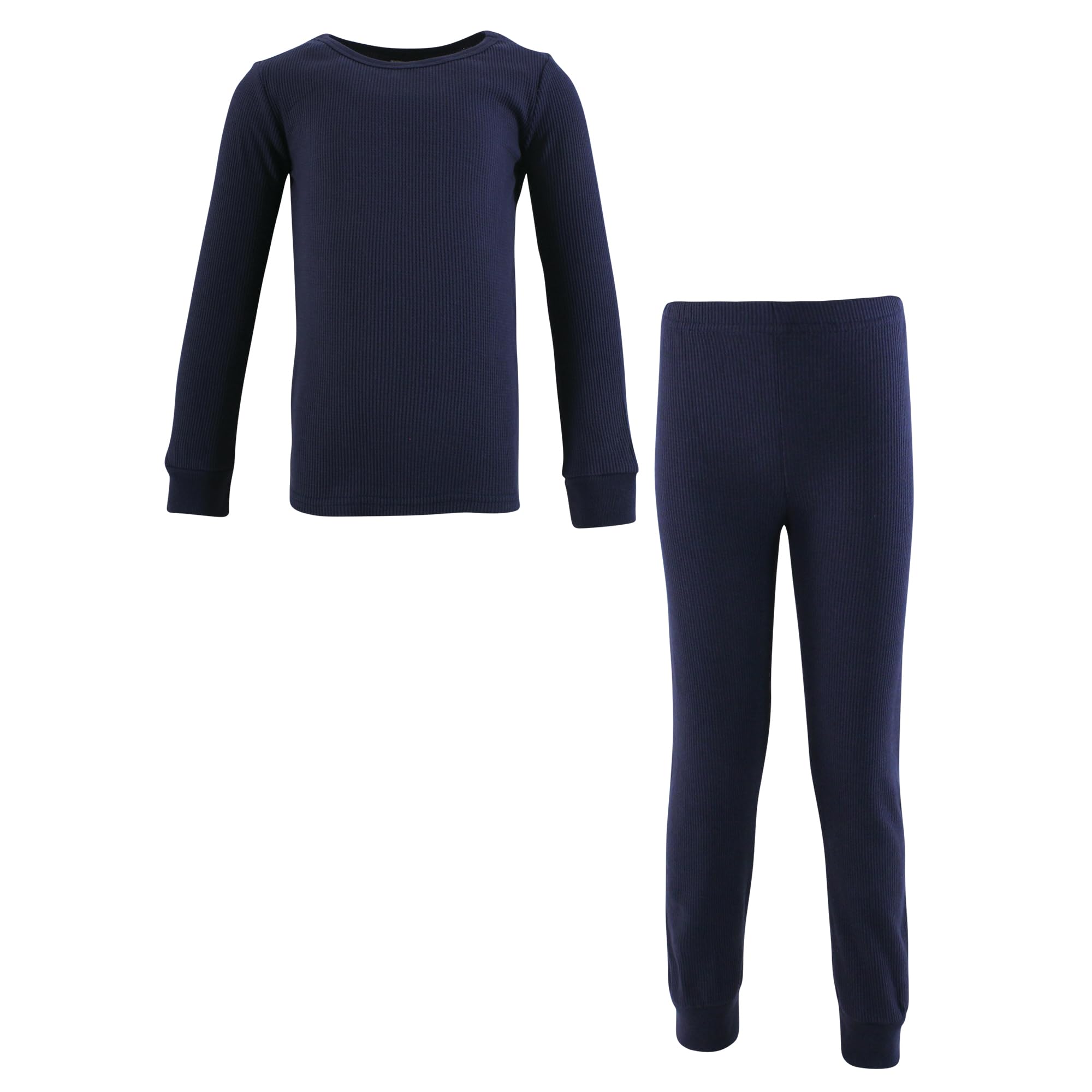 Hudson Baby Unisex Thermal Long Underwear 2-Piece Set - Navy Blue - Size 2T - Warm Winter Base Layer for Infants & Toddlers - Perfect for Cold Weather, Outdoor Play & Snow Days