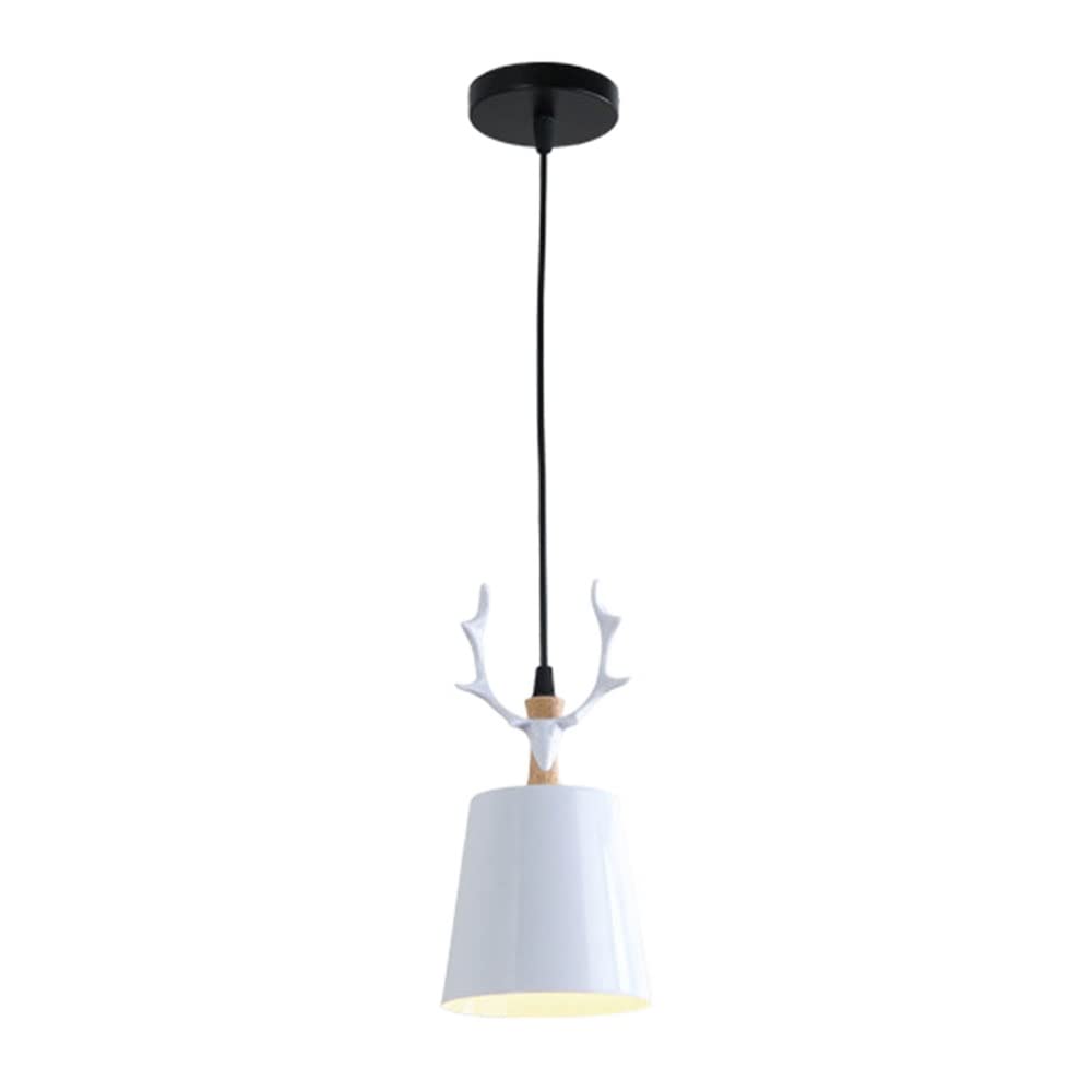 Nordic Modern Antler Chandelier - Adjustable E27 Base Pendant Light in Macaron Colors for Living Room, Kitchen Island & Coffee Shop | Creative Dining Room Lighting Fixture