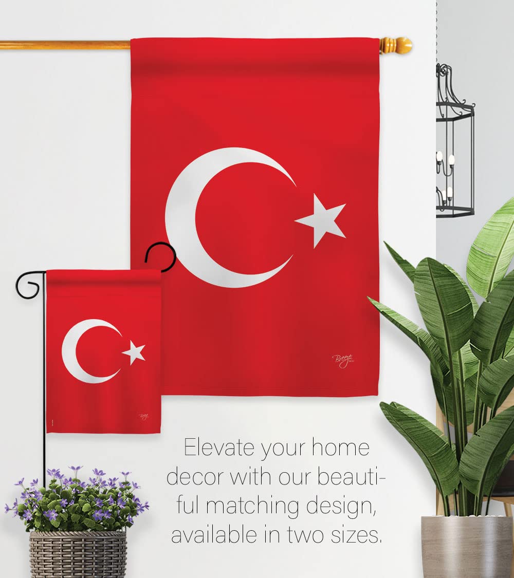 Turkey Garden Flag Set with Stand - Double-Sided Yard Decor for Home & Gifts