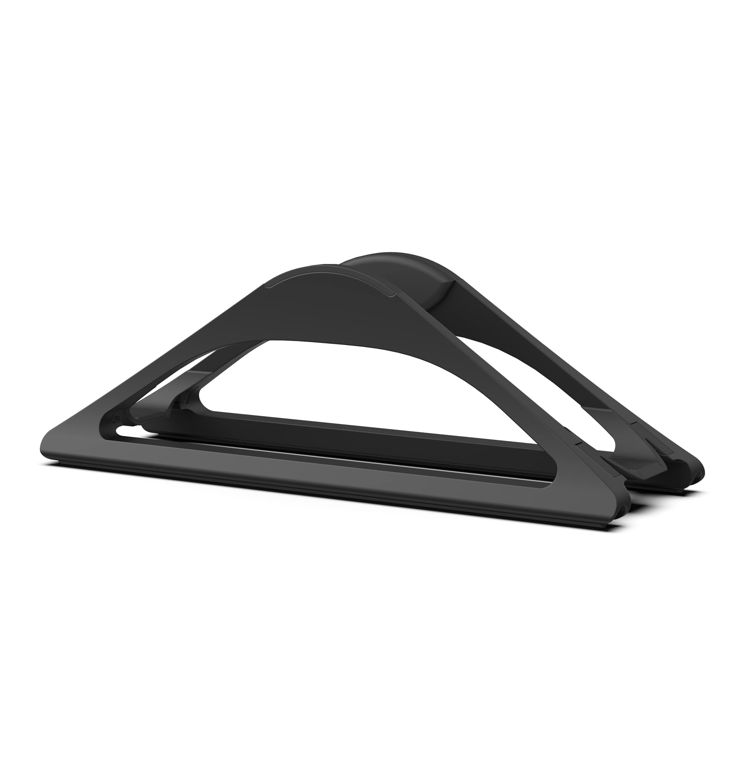 HumanCentric Adjustable Vertical Laptop Stand for Desk - Matte Black | Ergonomic Holder for MacBook, MacBook Pro & All Laptops | Perfect for Home Office & Workspace Organization | Space-Saving Computer Dock for Better Posture & Productivity