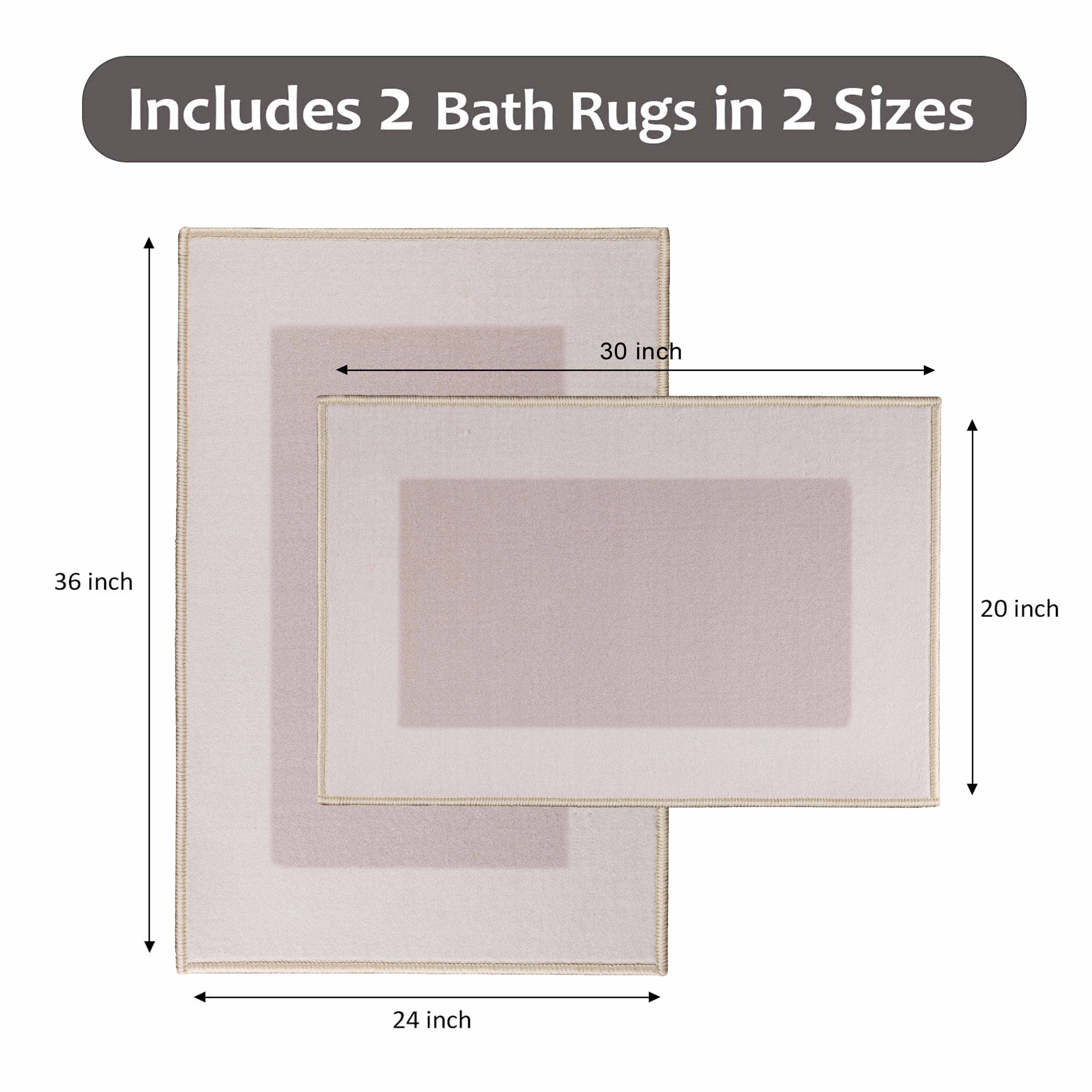 Non-Slip Kitchen Mat Set - Machine Washable, Modern Design for Reno Homes - Perfect for Cooking, Dishwashing & Standing Comfort in Your Kitchen