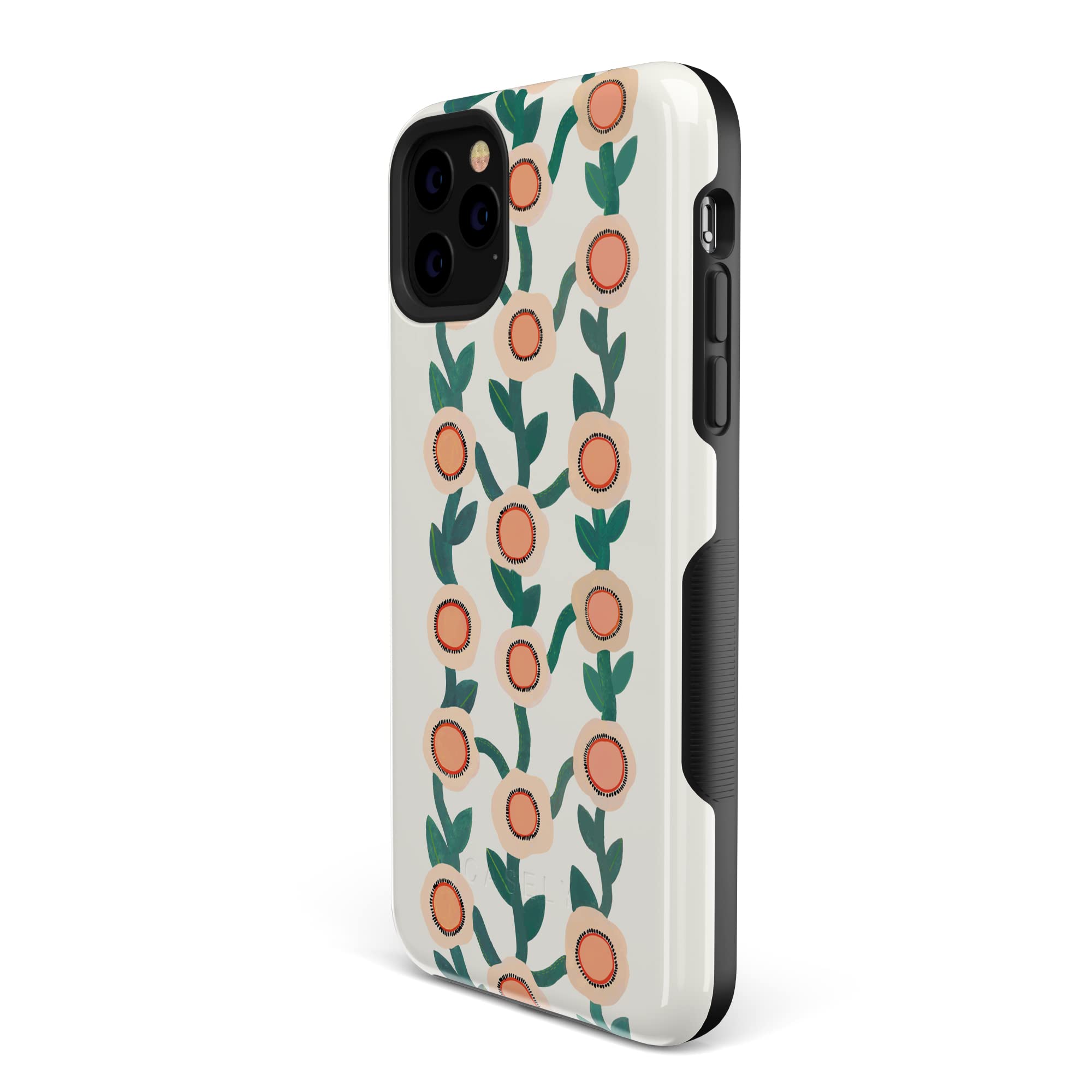 Casely iPhone 11 Pro Max Case - Floral Print Protective Cover with Shock Absorption | Slim Fit Phone Case for Women | Perfect for Daily Use, Work & Travel