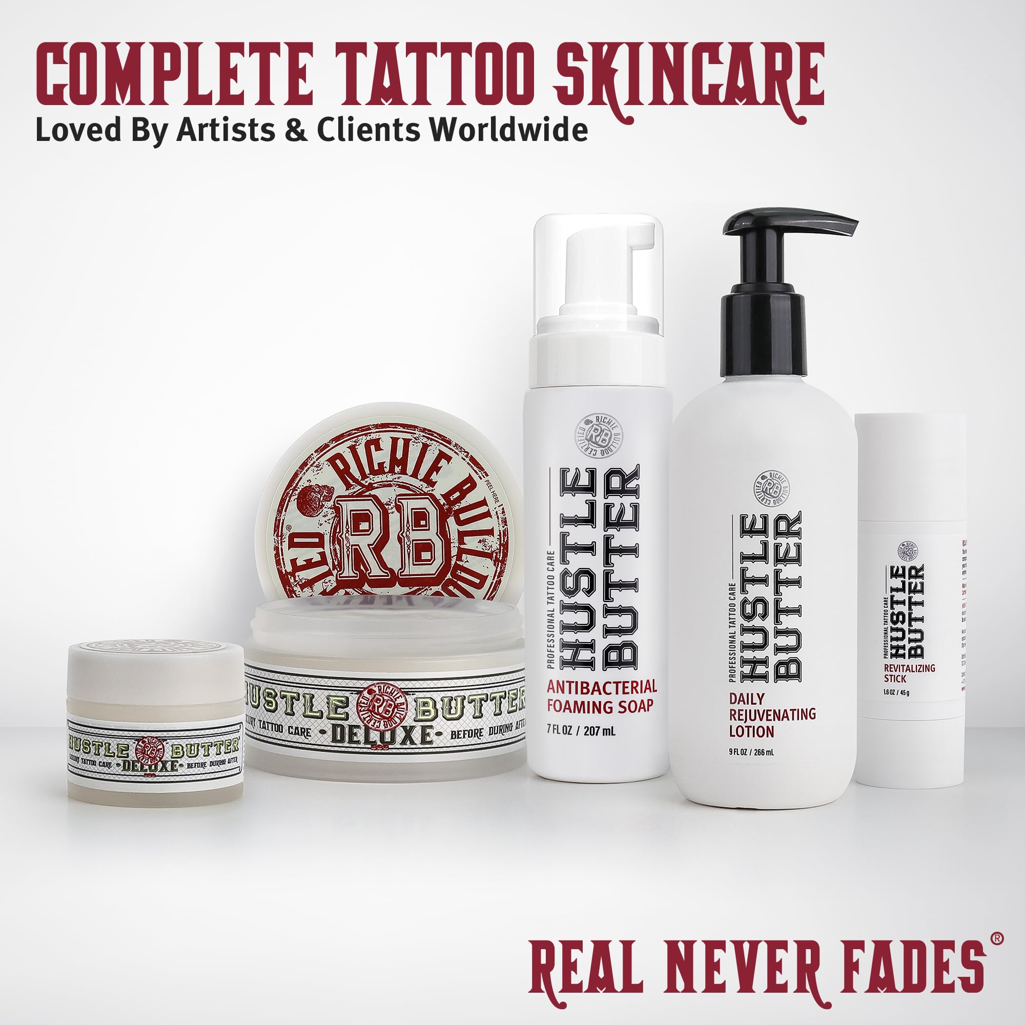 Hustle Bubbles Tattoo Aftercare Soap - Antibacterial Cleanser for New Tattoos & Piercings - 7oz Essential Tattoo Supplies - Perfect for Post-Tattoo Healing & Body Art Maintenance