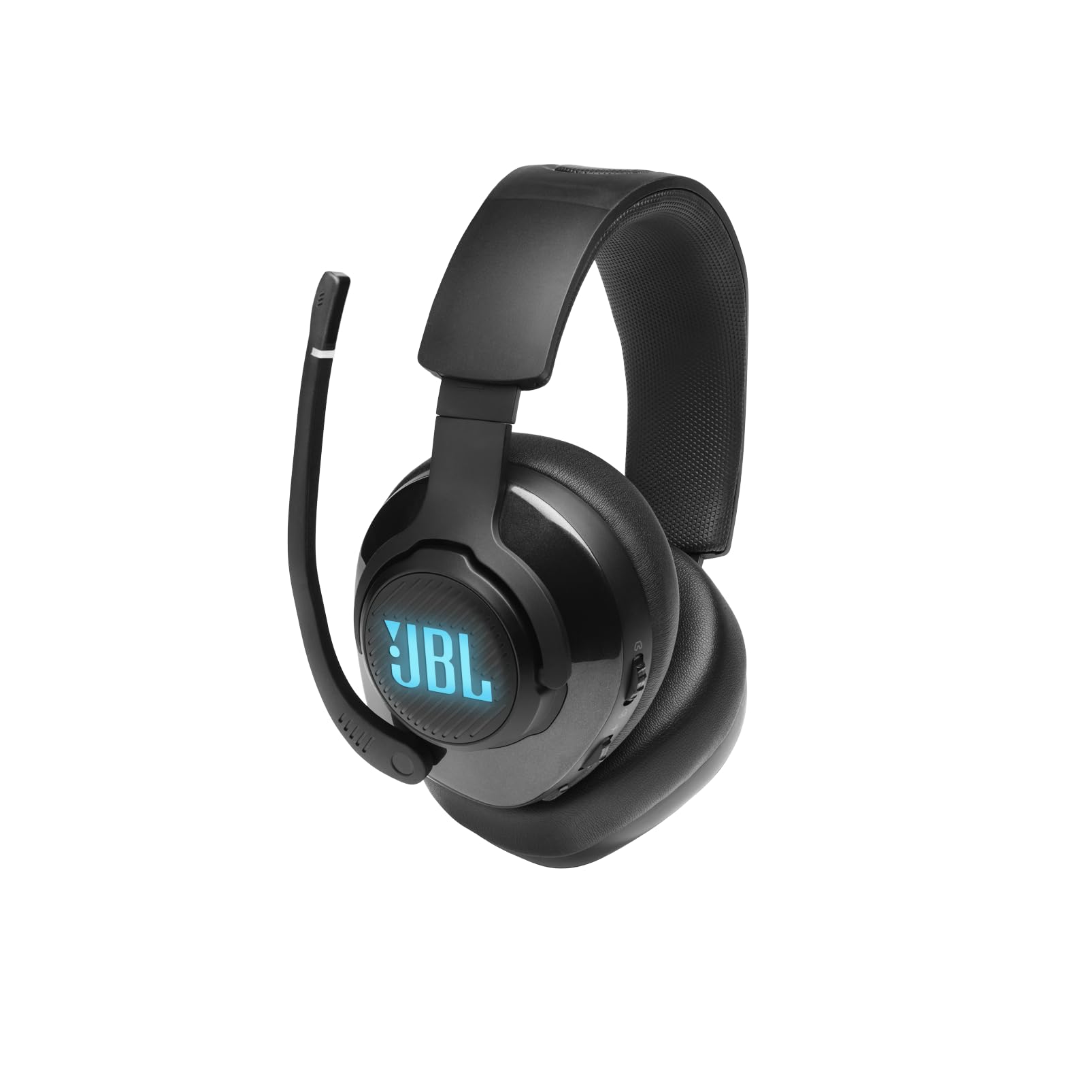 JBL Quantum 400 Wireless Gaming Headset with USB, Game-Chat Balance Dial, QuantumSURROUND & DTS - Over-Ear Headphones with Flip-Up Mic, Memory Foam Cushions (Black) - Perfect for PC, PS4, PS5 & Xbox Gaming Sessions