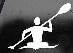 Premium Double-Sided Stainless Steel Kayak Keychain - Waterproof Vinyl Paddle & Canoe Decal Key Ring for Outdoor Enthusiasts - Perfect for Kayaking, Canoeing, Boating & Car Keys Organization