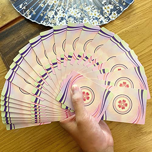 Cherry Blossom Themed Playing Cards - Premium 52 Poker Deck for Magic Tricks, Cardistry & Party Games - Elegant Floral Design for Adults & Kids - Perfect for Family Game Nights, Poker Parties & Card Magic Performances