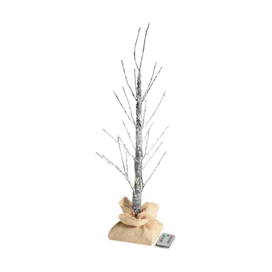 SPICEOFLIFE 60cm Brown LED Christmas Tree Branch with Warm White Lights - Perfect for Holiday Home Decor, Tabletop Centerpiece, and Festive Party Ambiance (500g)