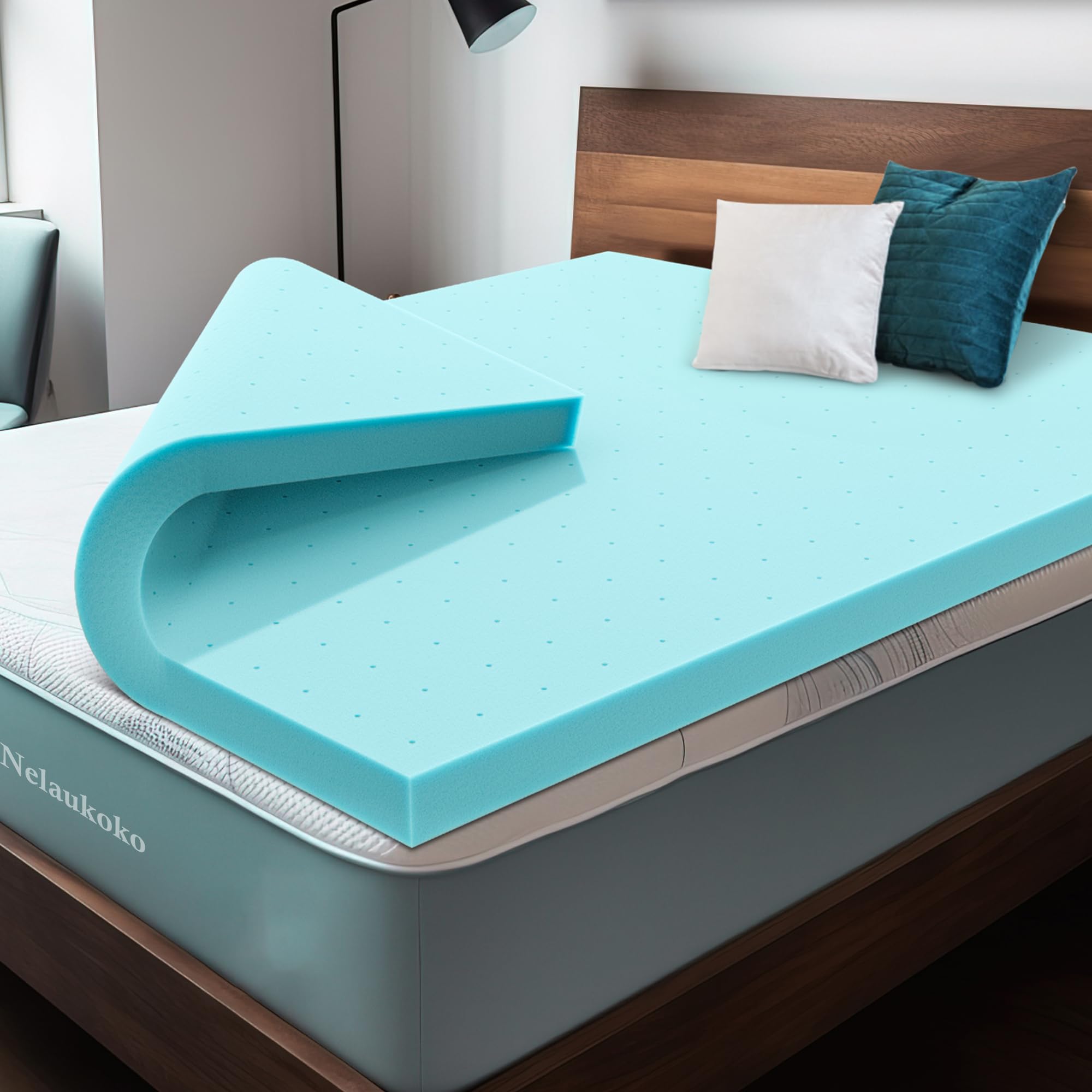 2 Inch Gel-Infused Memory Foam Mattress Topper Twin Size - CertiPUR-US Certified Pressure Relief Bed Topper for Back Pain | Perfect for Bedroom, Guest Room, Floor Mattress, Camping & RV Use