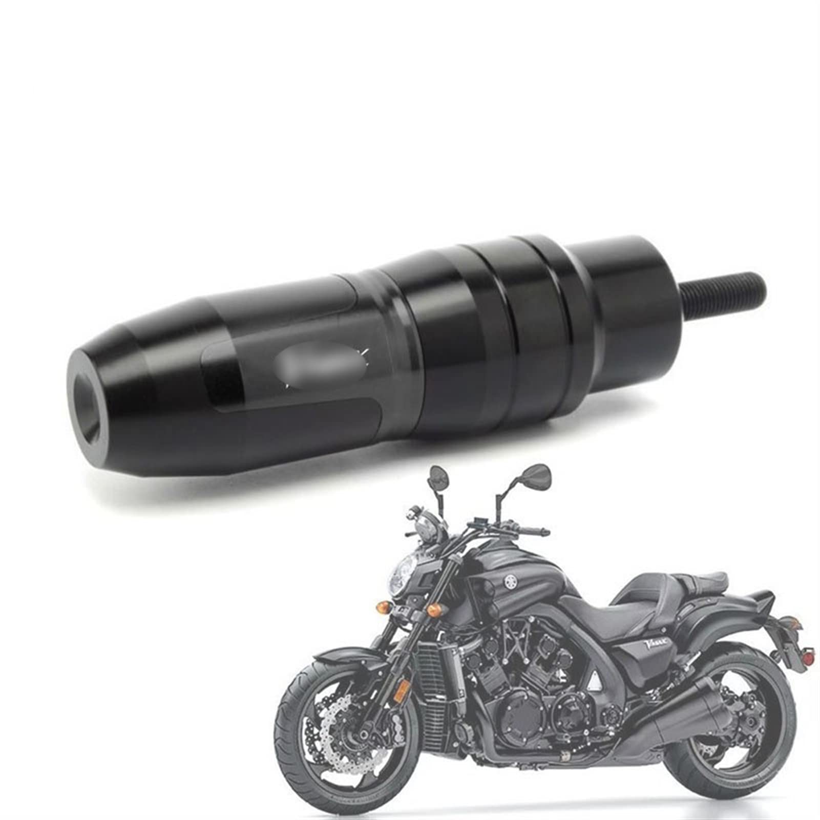Yamaha V-MAX 300 1200 1700 Motorcycle Frame Sliders & Crash Pads - Black Exhaust Frame Protectors for Enhanced Safety & Fall Protection - Perfect for Street Riding & Performance Bikes