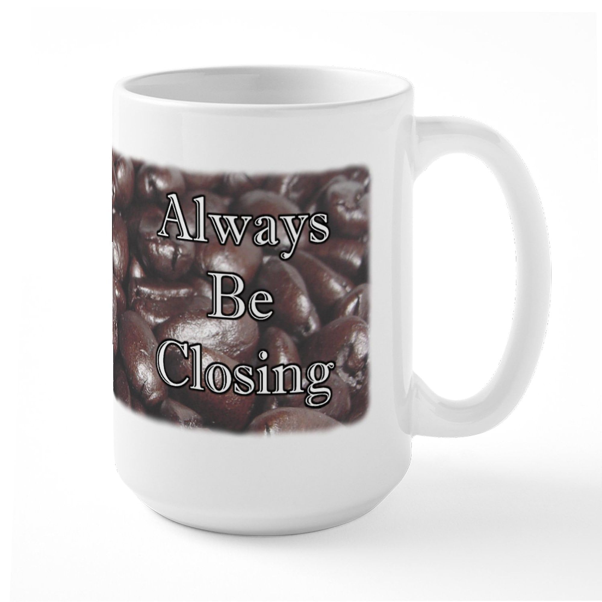 CafePress 'Coffee Is For Closers' 15 oz (444 ml) Ceramic Coffee Mug - Perfect for Office, Gifts & Motivational Coffee Lovers