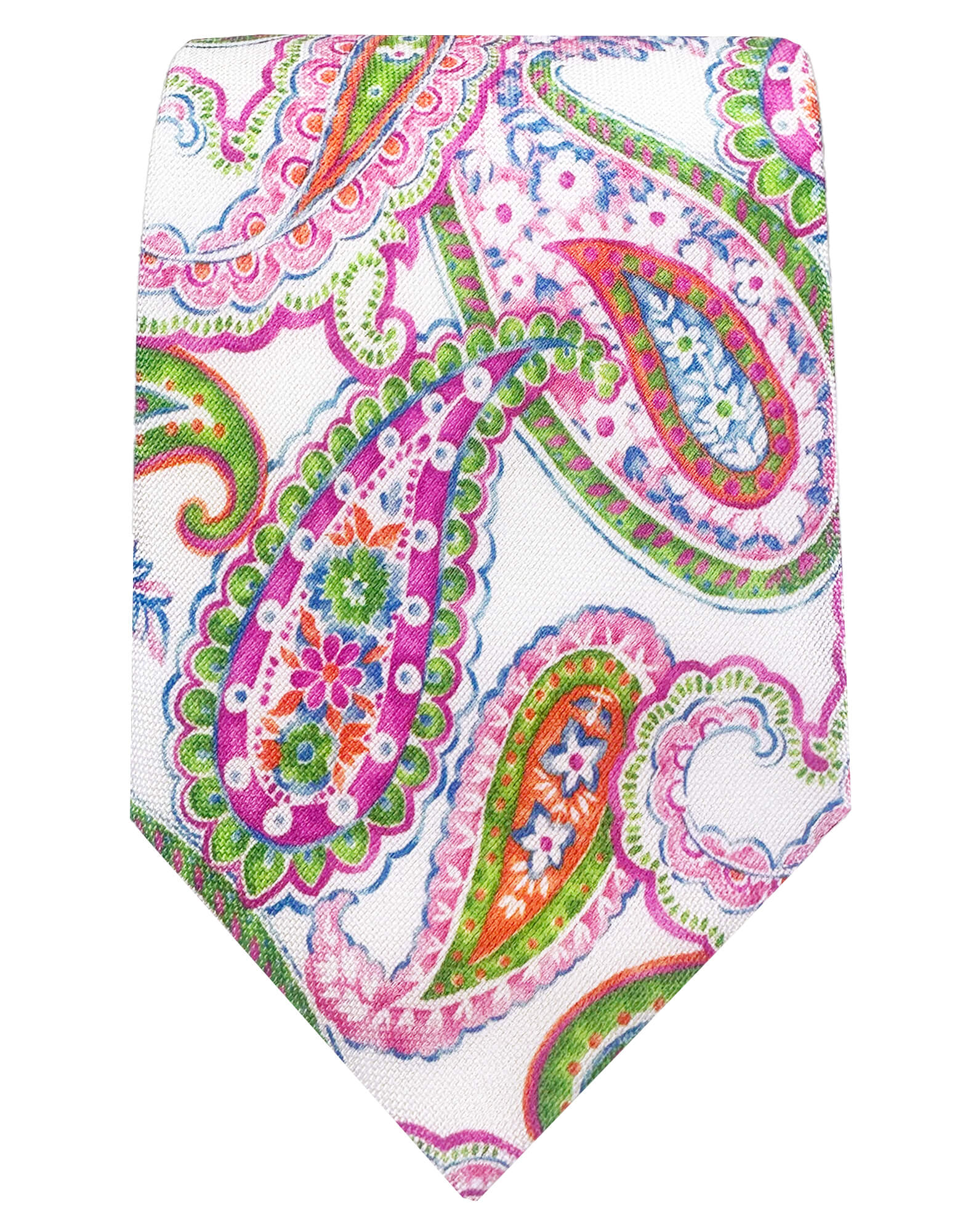 CANTINI Lecco Green Paisley Necktie for Men - Elegant Silk Tie for Business, Weddings & Formal Occasions