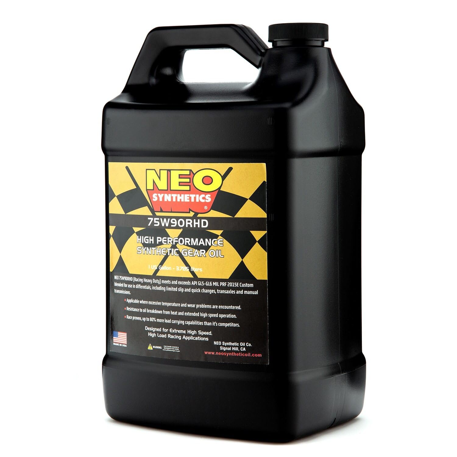 75W90 RHD Gear Oil - 1 Gallon (9 lbs) - High Performance Manual Transmission & Differential Fluid for Trucks, SUVs, and Off-Road Vehicles