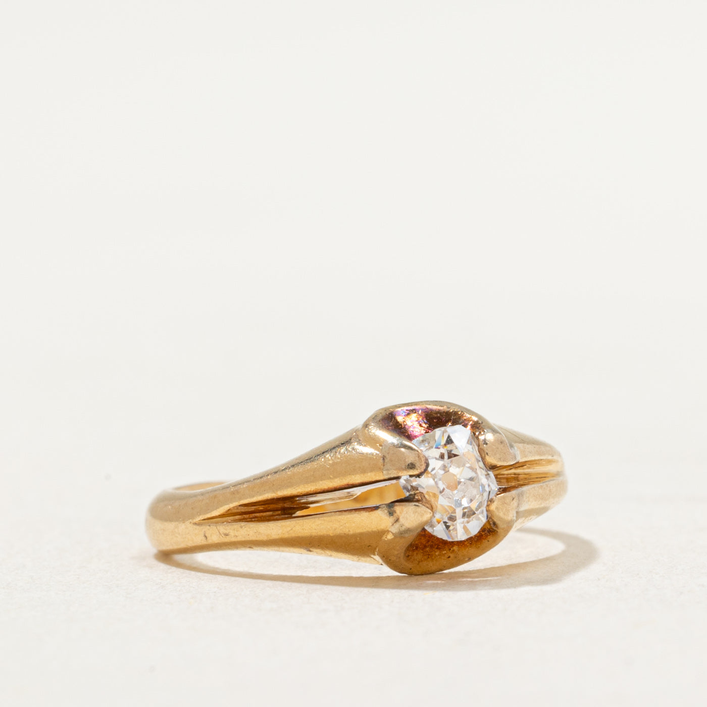 Antique Old Mine Cut Diamond Ring - 0.20 Carat Vintage Engagement Ring - Size 2.5 - Perfect for Wedding, Anniversary & Special Occasion Gifts