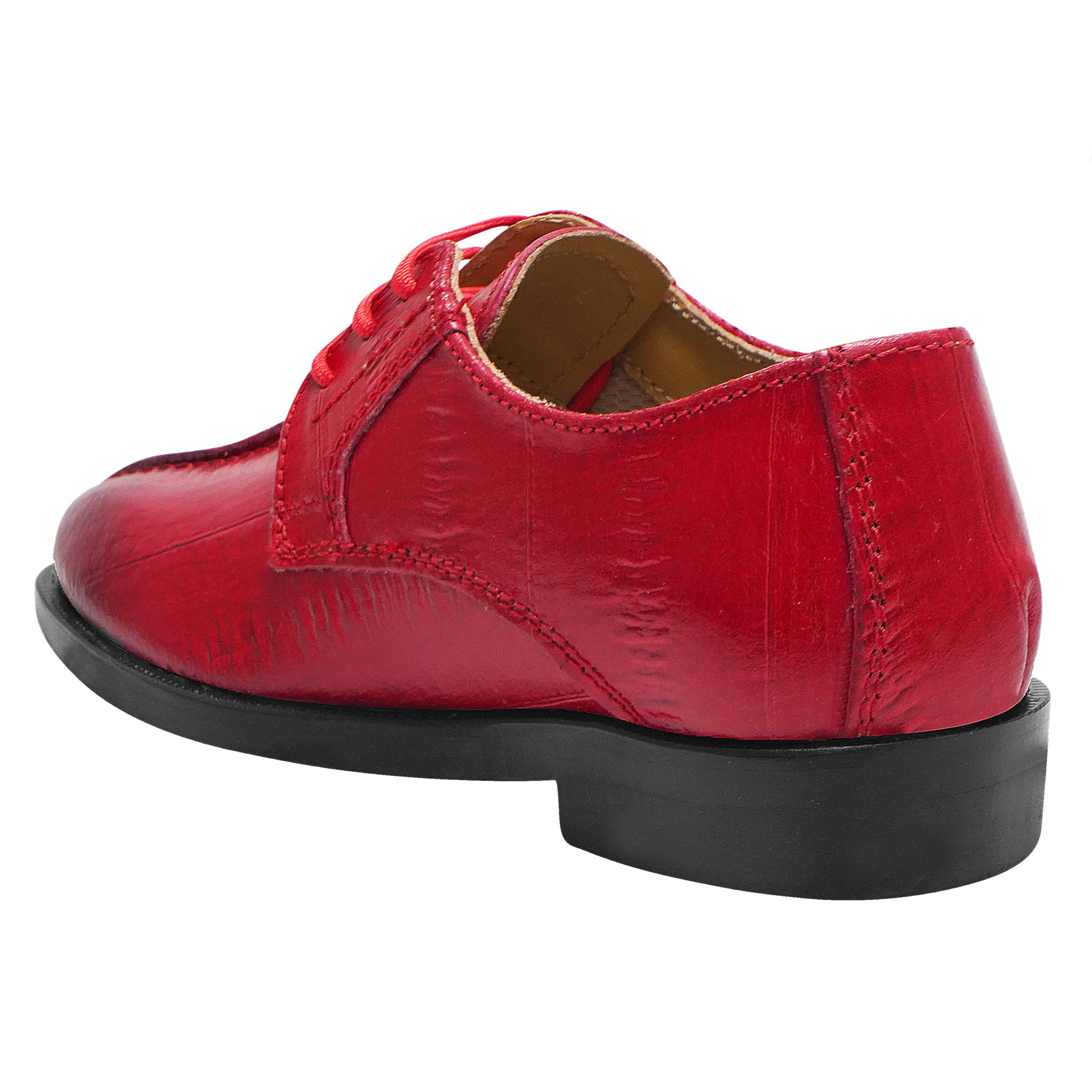 LIBERTYZENO Genuine Leather Oxford Dress Shoes for Boys - Animal Print Lace-Up Formal Shoes for Kids & Toddlers | Perfect for Easter Gifts, School Events & Special Occasions