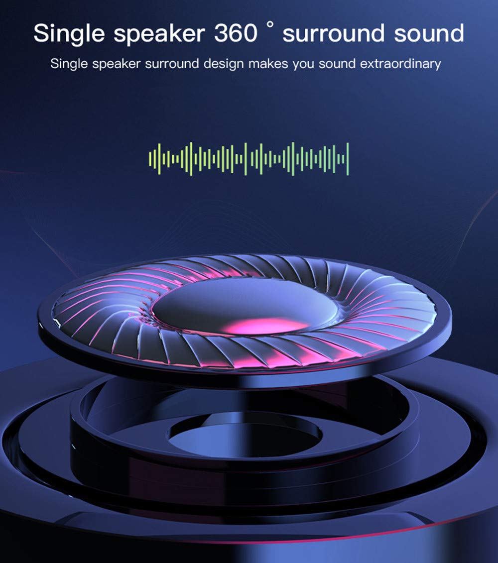 Portable Mini Speaker with 3W 36mm Microphone, 3.5mm Aux Audio Jack - Clear Bass for Smartphones, Tablets, Laptops & Computers | Perfect for Travel, Outdoor Activities & Home Entertainment