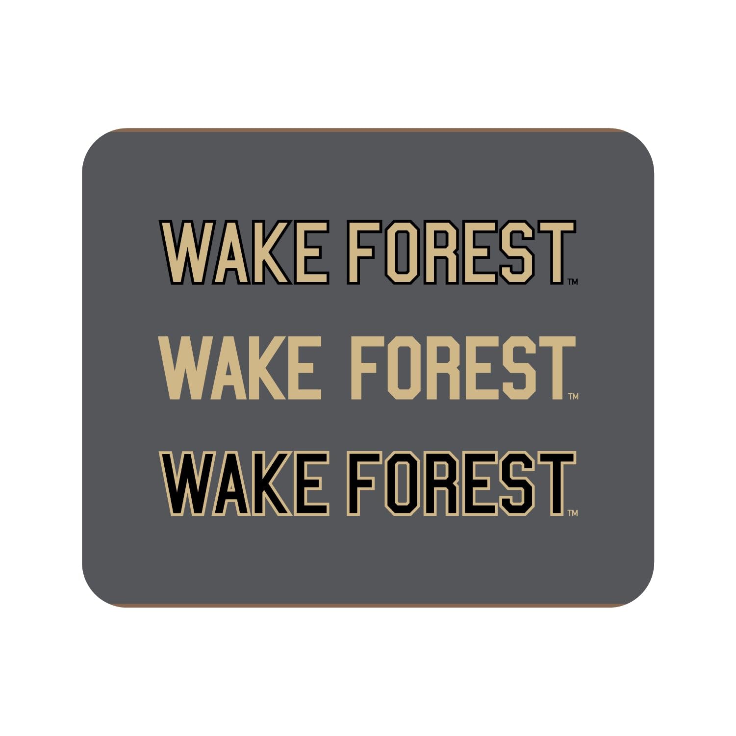 Wake Forest University Mouse Pad - Non-Slip Fabric Desk Mat for Gaming & Office Work - Official Standard & Triple Wordmark Design