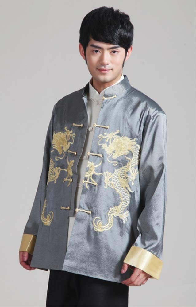 Traditional Chinese Kung Fu Tai Chi Jacket for Men - BTRC Oriental Martial Arts Coat - Perfect for Tai Chi, Kung Fu, and Meditation Practice
