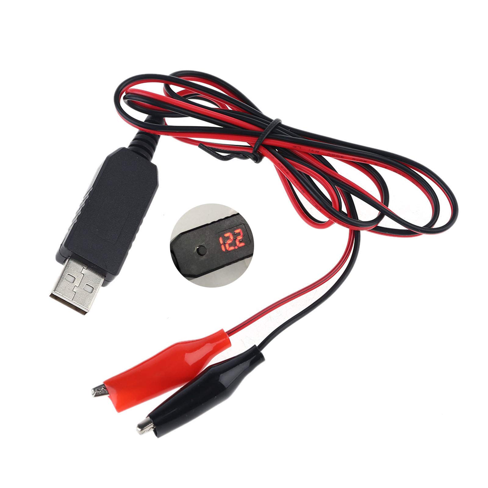 QUQUTWO QC3.0 USB to 5V/12V AA/9V Battery Eliminator - Replaces 4-8 AA/AAA Batteries (Black) - Perfect for Wireless Keyboards, Game Controllers & Portable Electronics