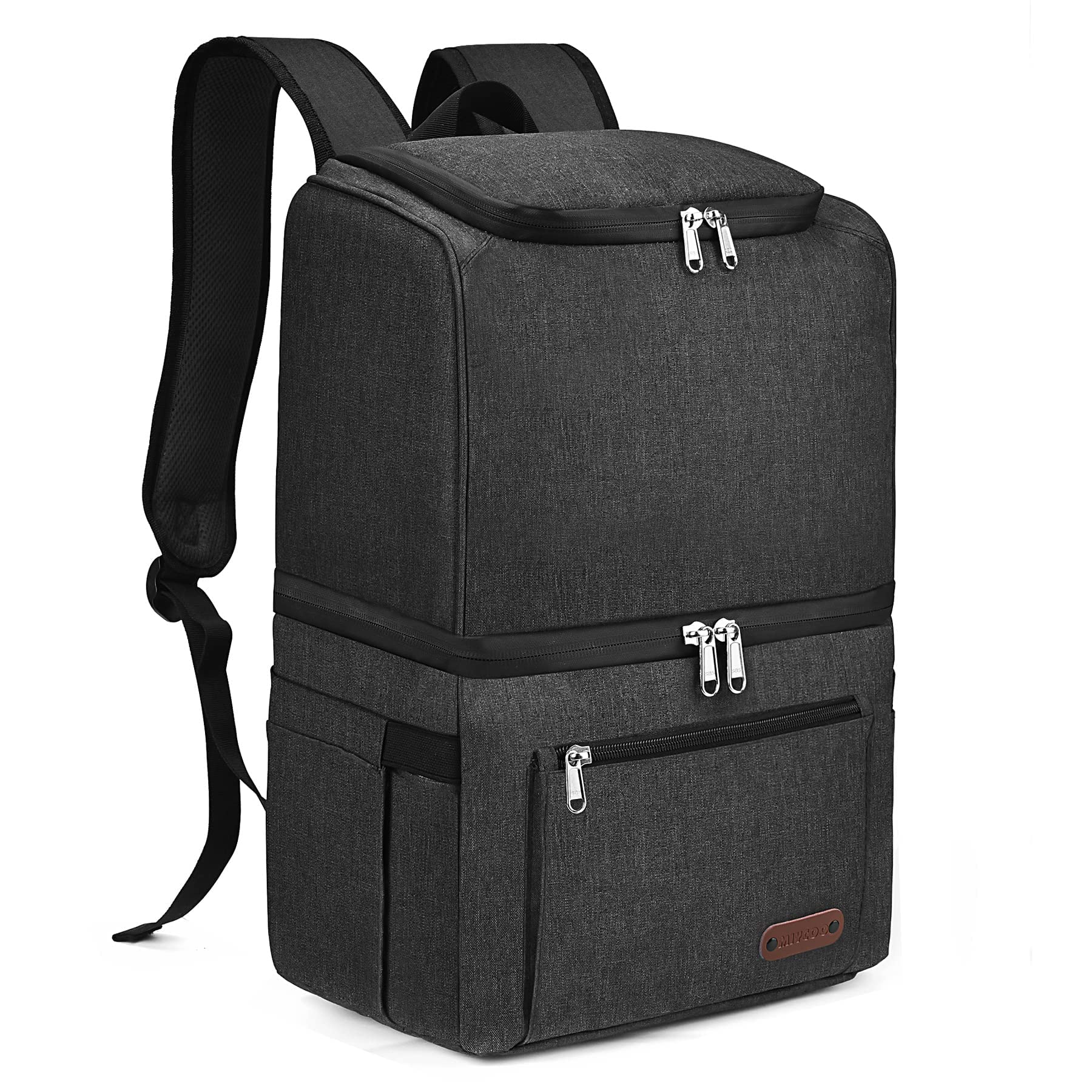 MIYCOO Insulated Cooler Backpack for Men & Women - Lightweight Double Deck Lunch Bag for 35 Cans - Perfect for Hiking, Travel, Picnics, Camping, Fishing & Outdoor Adventures - Ideal for Beach Days, Sports Events & Road Trips