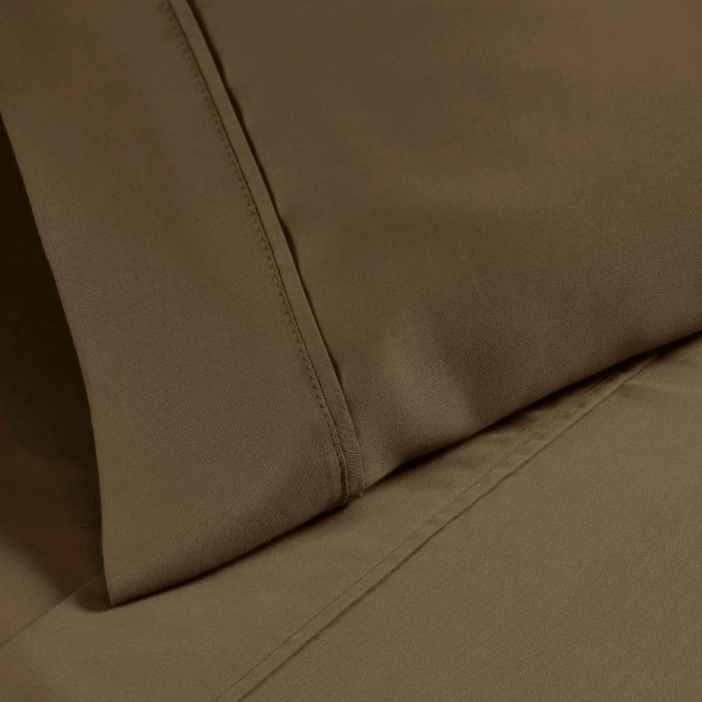 Premium 1200 Thread Count Cotton Blend 2-Piece Solid Pillowcase Set - Ultra Soft & Breathable for Bedroom Luxury (White, Queen Size) | Perfect for Home, Hotel, or Gift Giving