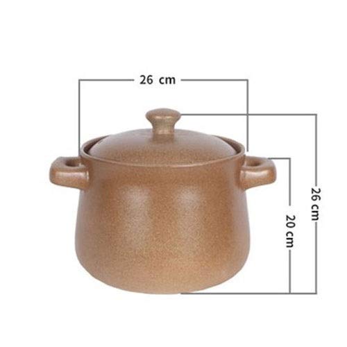 Premium 8.5L Ceramic Slow Cooker Pot - Heavy Duty Stoneware Casserole Dish for Soups, Stews & Hot Pot Meals | Oven & Stovetop Safe Cookware for Family Dinners & Entertaining