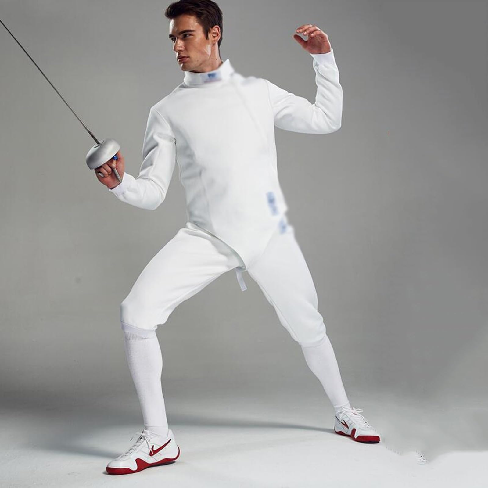 High Performance Long Sports Socks for Fencing - Breathable, Sweat-Wicking, Thick & Comfortable Athletic Socks for Epee, Foil & Saber - Ideal for Training, Competitions & Martial Arts
