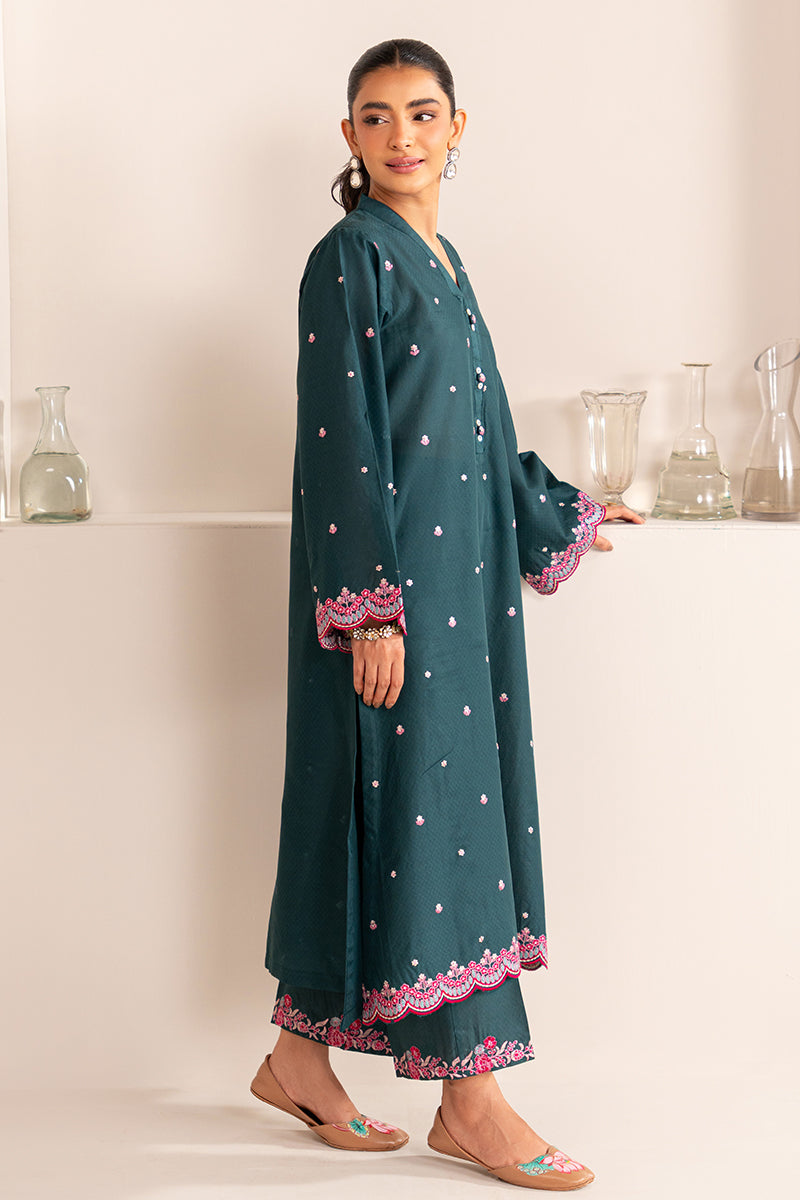 MEADOW WHISPER 2-Piece Embroidered Lawn Suit for Women | Summer Casual Outfit | Perfect for Garden Parties & Outdoor Events