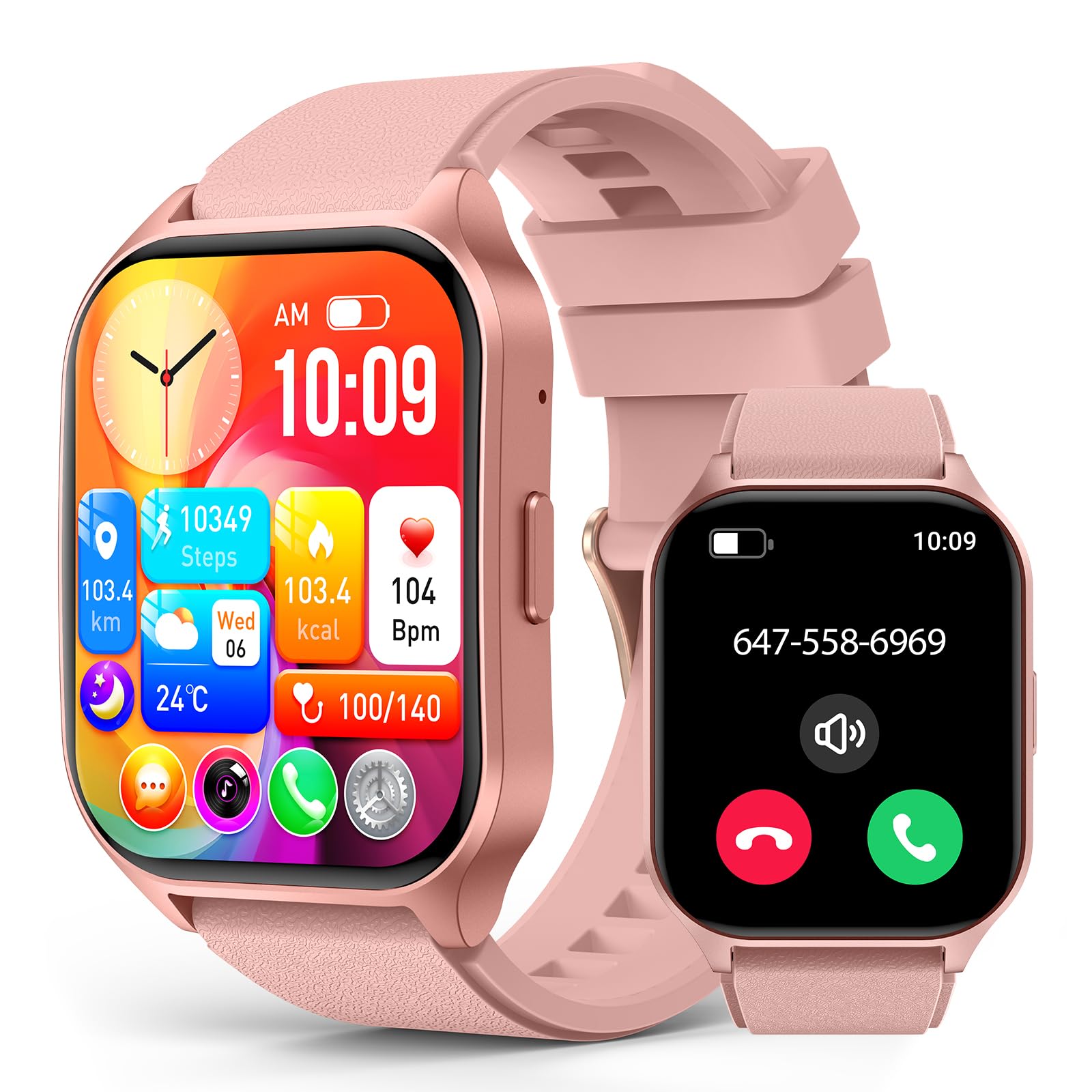 SOUYIE Smart Watch for Women with Call Function, 2.06