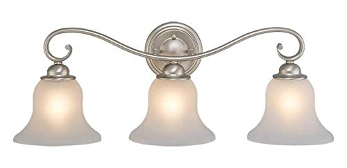 Monrovia 3-Light Bathroom Vanity Light Fixture - Modern LED Wall Sconce for Bathroom Mirror Lighting, Dressing Room & Makeup Area