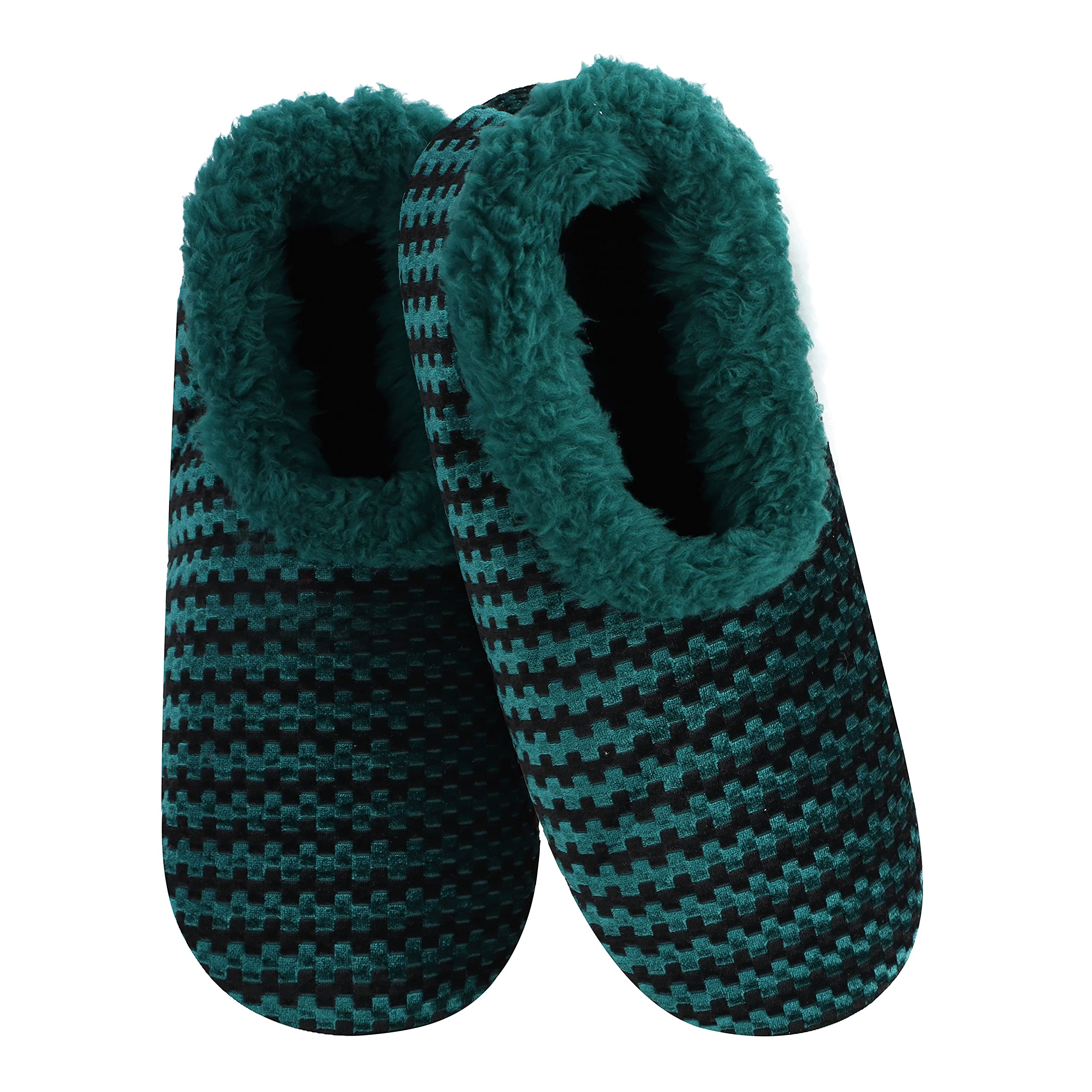 Women's Cozy Chenille Slipper Socks with Textured Stripes - Soft House Slippers for Women - Perfect for Relaxing at Home, Lounging & Winter Comfort