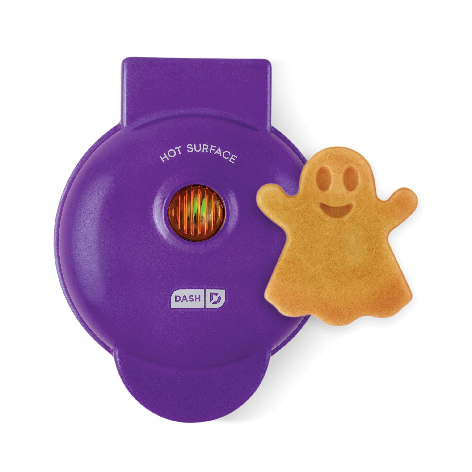 Mini Waffle Maker for Home - Compact Ghost-Shaped Waffle Iron with Non-Stick Surface - Perfect for Halloween Breakfast, Kids Snacks & Party Desserts