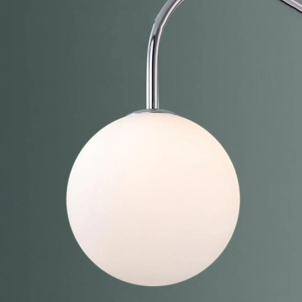 3-Head Glass Ball Minimalist Pendant Light Fixture - Modern Ceiling Lighting for Dining Room, Kitchen Island & Bedroom Decor