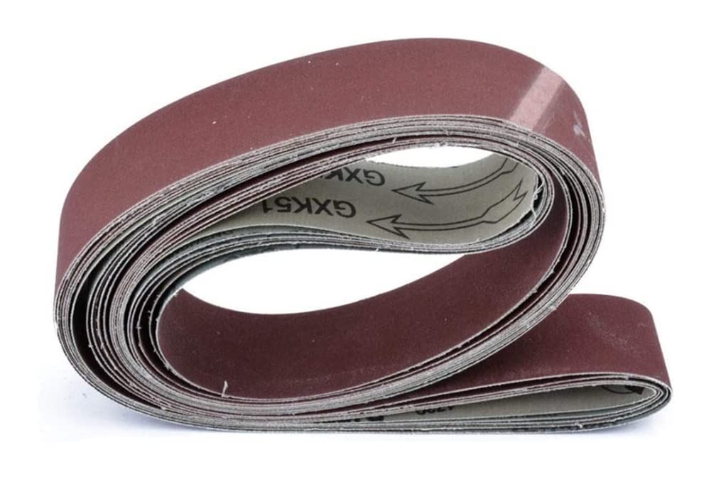 6Pcs 5x182cm Sanding Belts Assortment (180/240/320/400/600/800 Grit) - Premium Abrasive Belts for Grinding, Polishing & Woodworking - Compatible with Belt Sanders & Power Tools - Ideal for DIY Projects, Metalworking & Surface Preparation