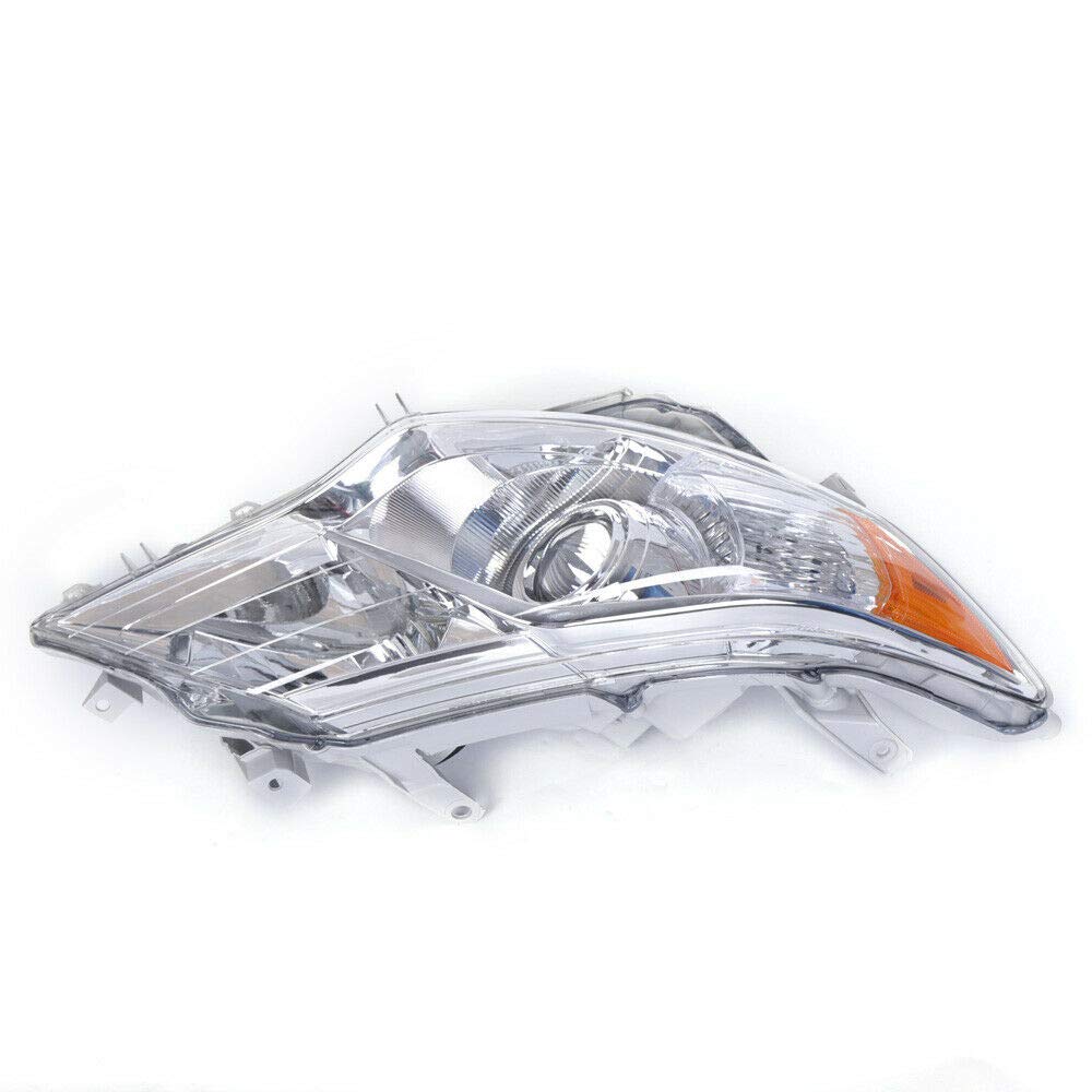 2012-2014 Toyota Camry Right Passenger Side Headlight Assembly - Chrome Projector Headlamp Replacement (Part# 8115006470, 8111006470) | Perfect for Night Driving & Foggy Conditions
