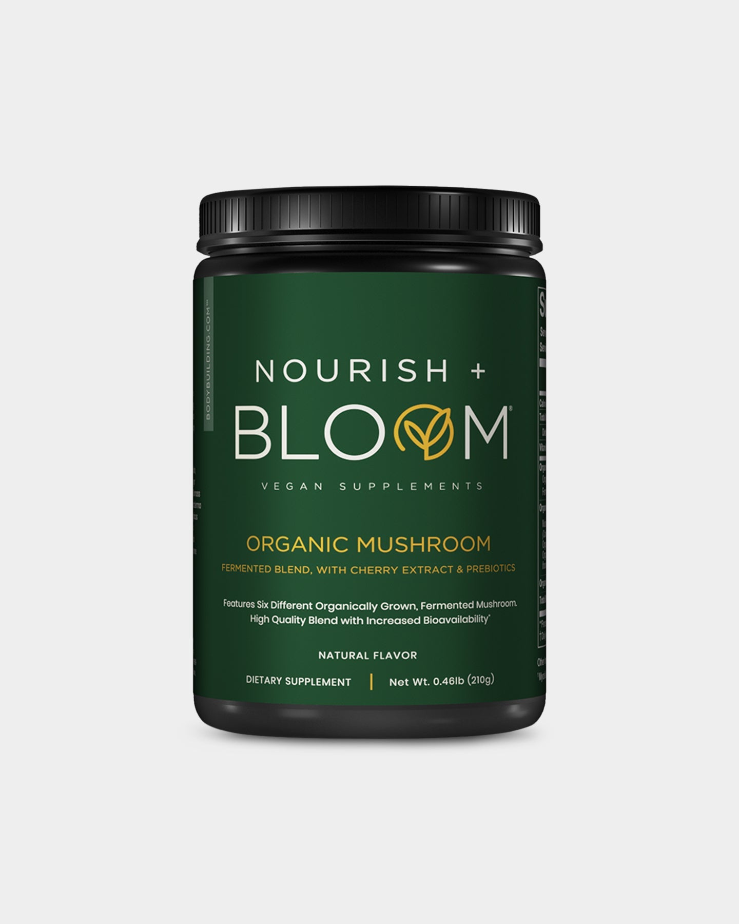 Nourish + Bloom Organic Mushroom Powder - USDA Certified, Vegan & Gluten-Free - Boost Immunity & Energy - Perfect for Smoothies, Coffee & Baking