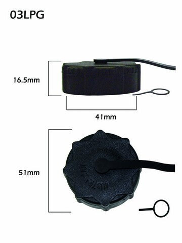 CPC L.P. Gas Filler Cap 03LPG - Replacement Fuel Tank Cap for Propane Cylinders - Perfect for Grills, Camping Stoves & Outdoor Cooking Equipment