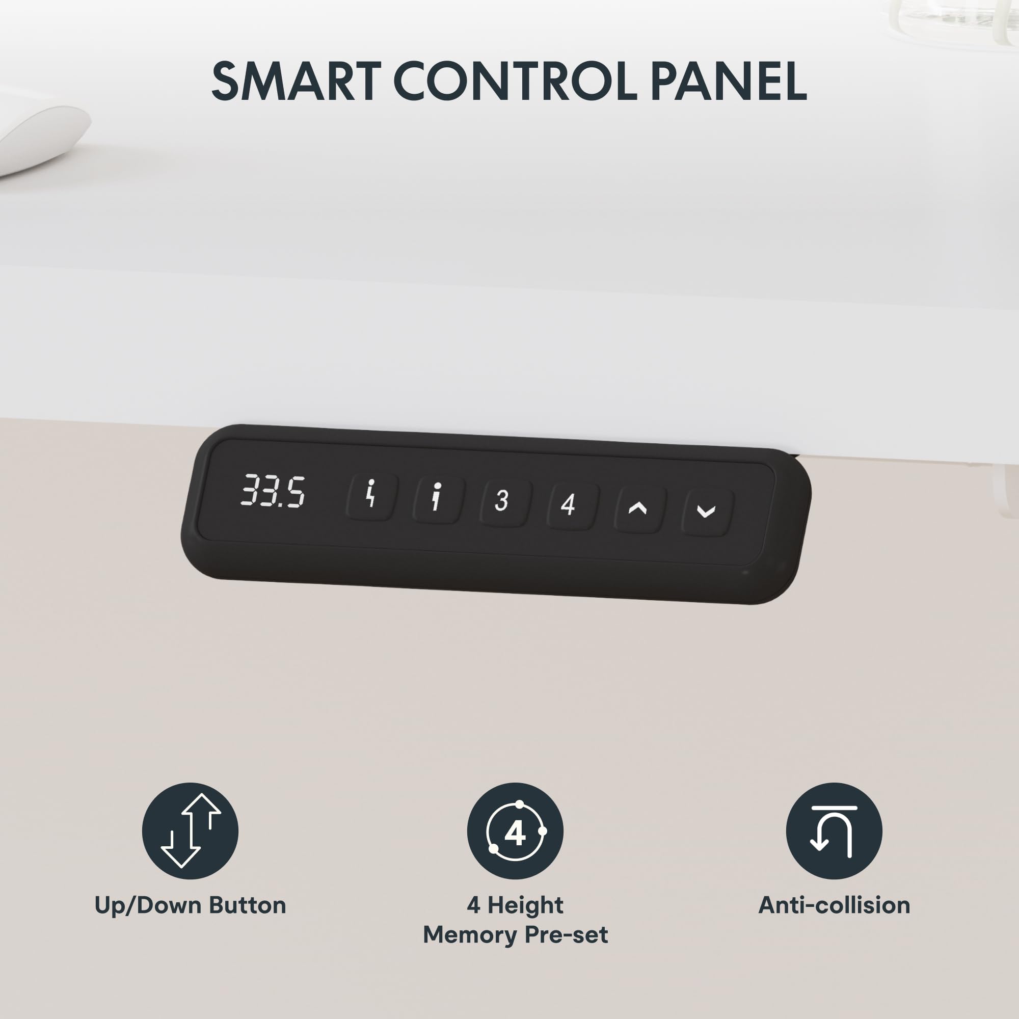 SANODESK Electric L-Shaped Standing Desk with Adjustable Height - 71 x 63 Inch Corner Computer Desk with Splice Board, White - Perfect for Home Office, Gaming Setup & Workspace Ergonomics
