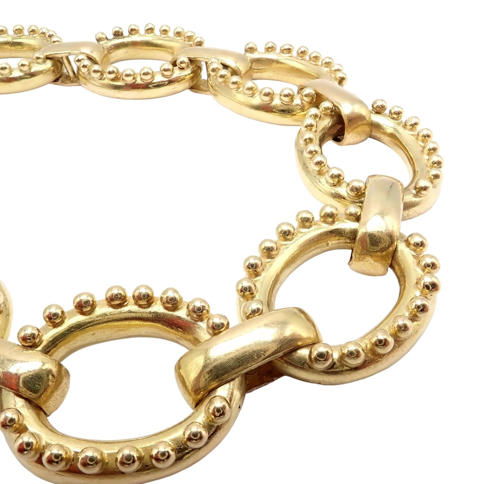 Authentic Elizabeth Locke 18k Yellow Gold Sapphire Medium Link Toggle Bracelet - Elegant Jewelry for Women, Perfect Gift for Anniversary, Birthday & Special Occasions