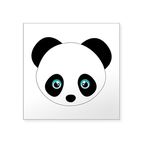Clear - Panda Bear Head Sticker