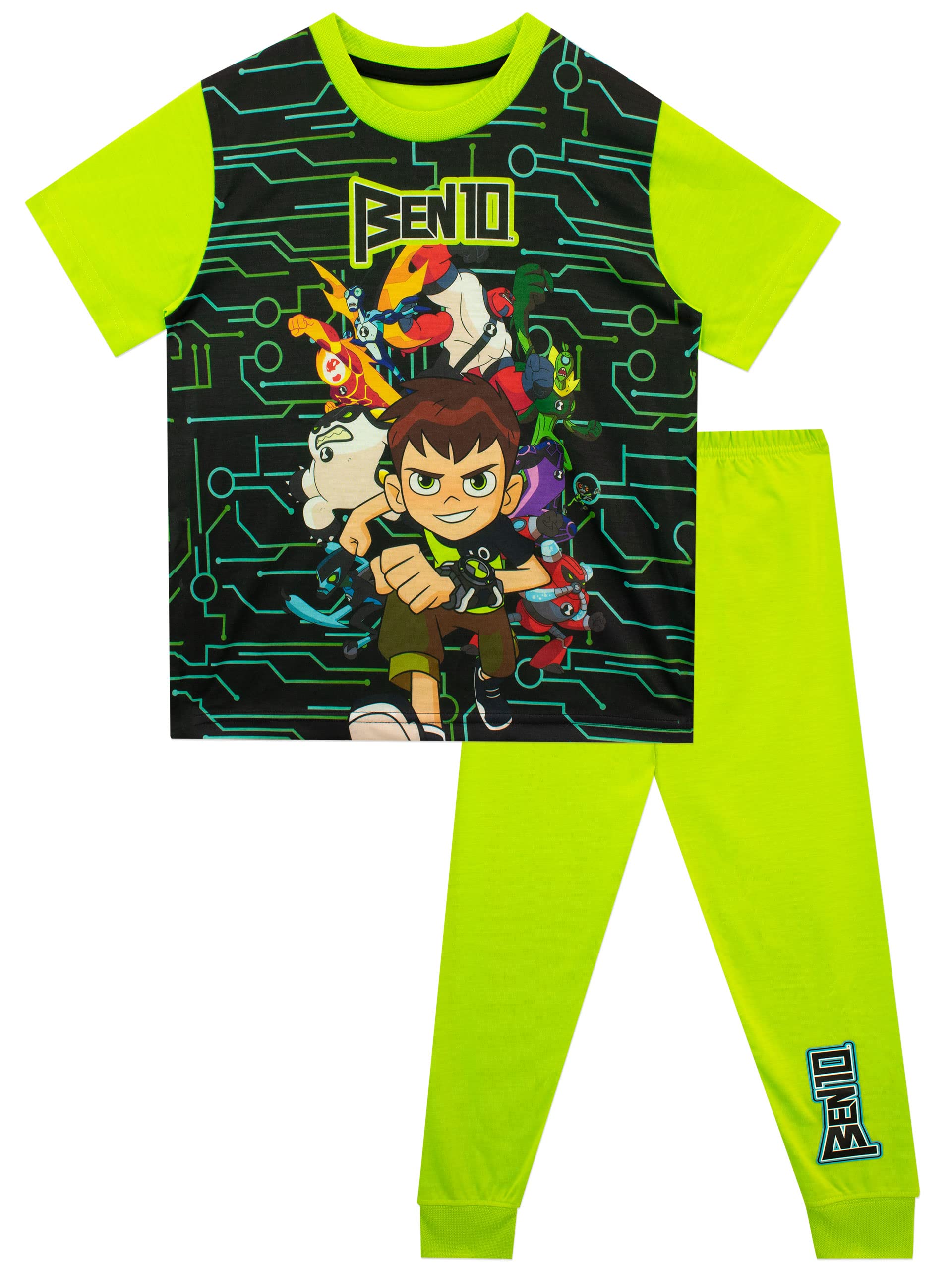 Ben 10 Boys Pajamas Set - Official Cartoon Character Sleepwear for Kids - Soft & Comfortable Nightwear for Bedtime, Sleepovers & Relaxing at Home