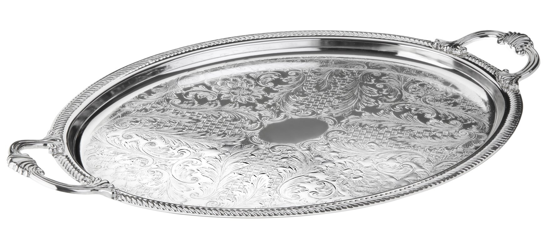 Elegant Silver Plated Queen Ann Serving Tray - Perfect for Afternoon Tea, Bridal Showers & Formal Dining