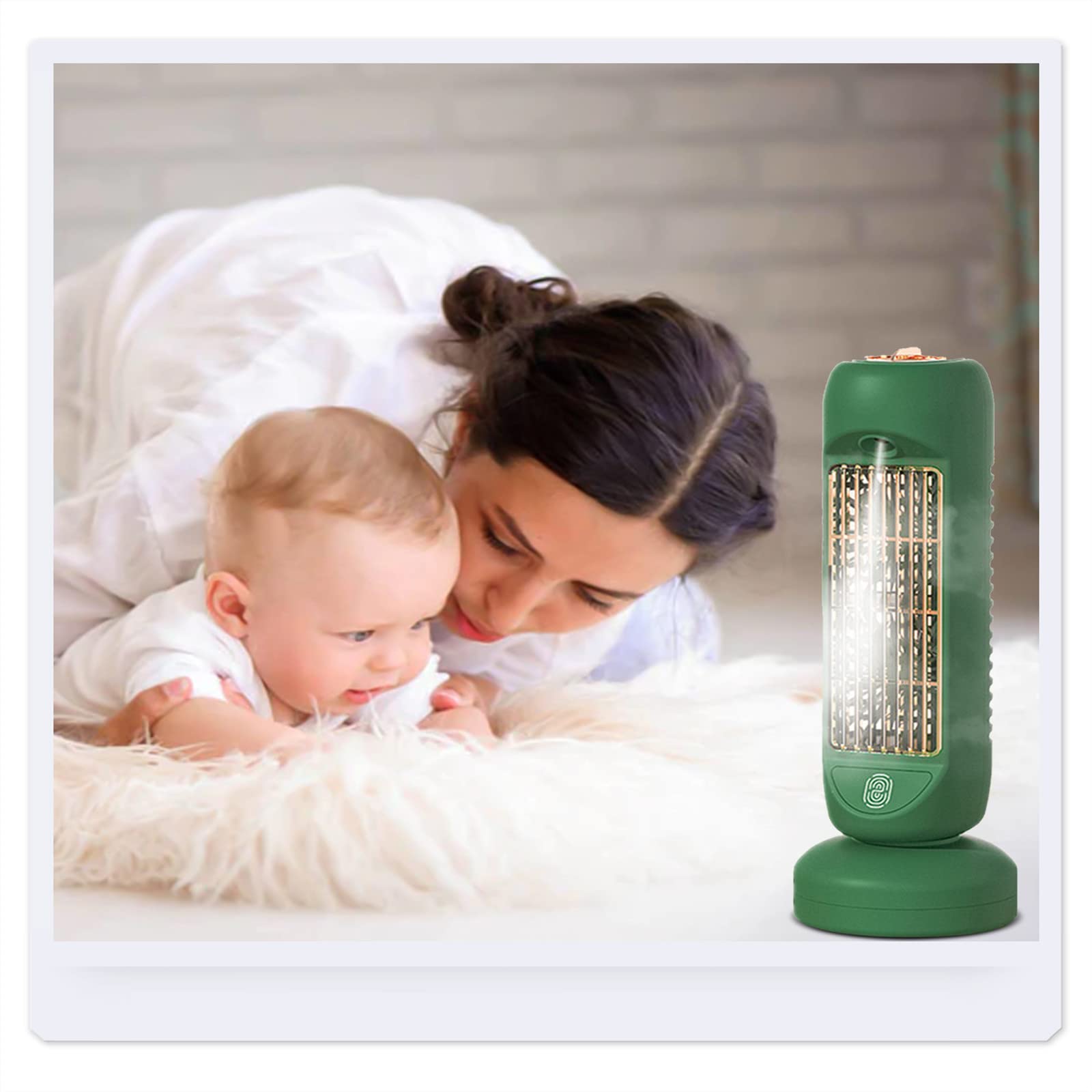 TOUMENY Mini Air Conditioner - Portable Cooling Fan with Remote Control, USB-Powered Personal Cooler for Home, Kitchen, Bedroom & Office | Perfect for Summer, Travel & Small Spaces