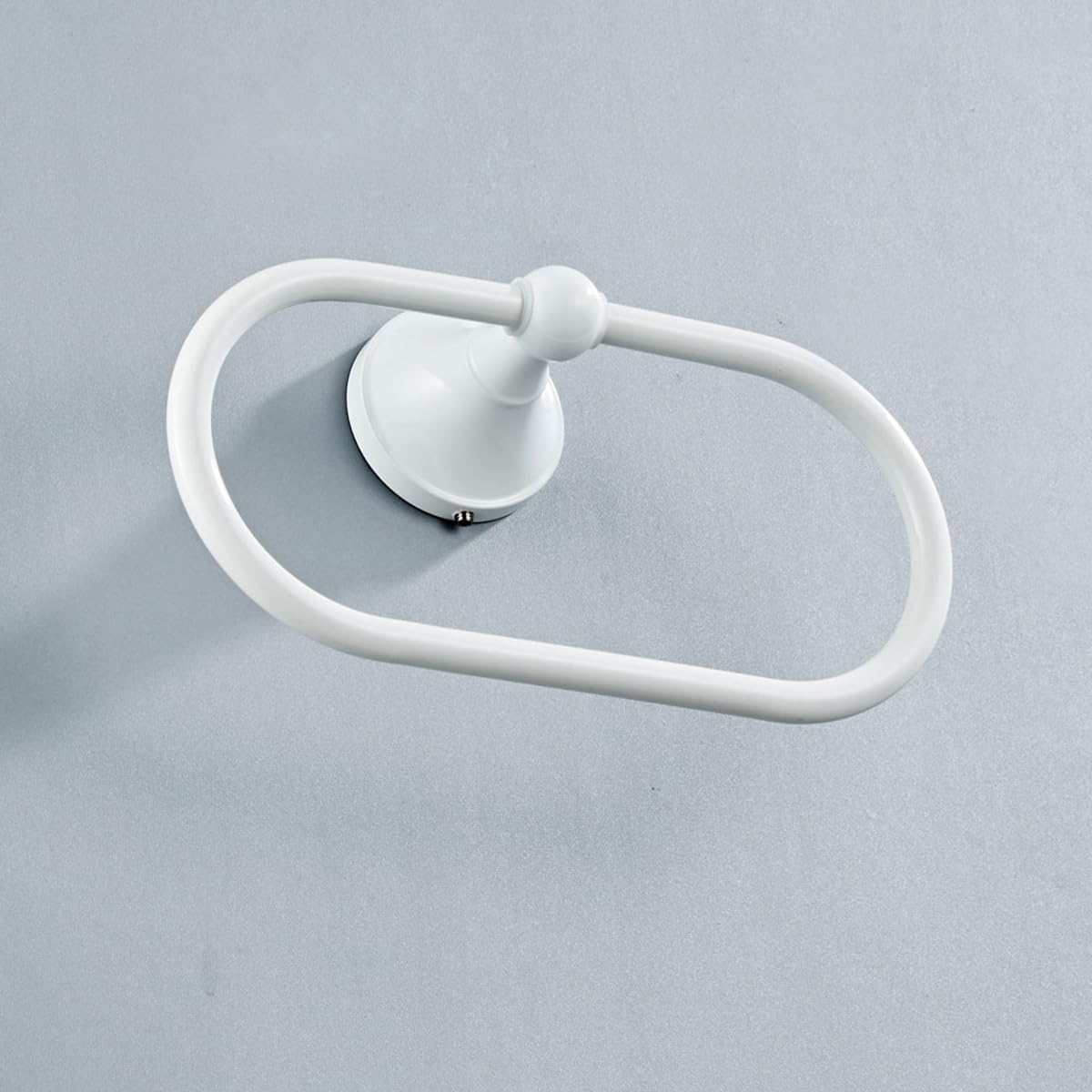 LIOOBO Modern Wall Mounted Oval Hand Towel Holder - Stainless Steel Bathroom & Kitchen Towel Ring Rack for Home, Hotel, Spa - Perfect for Hand Towels, Washcloths, and Small Bath Towels