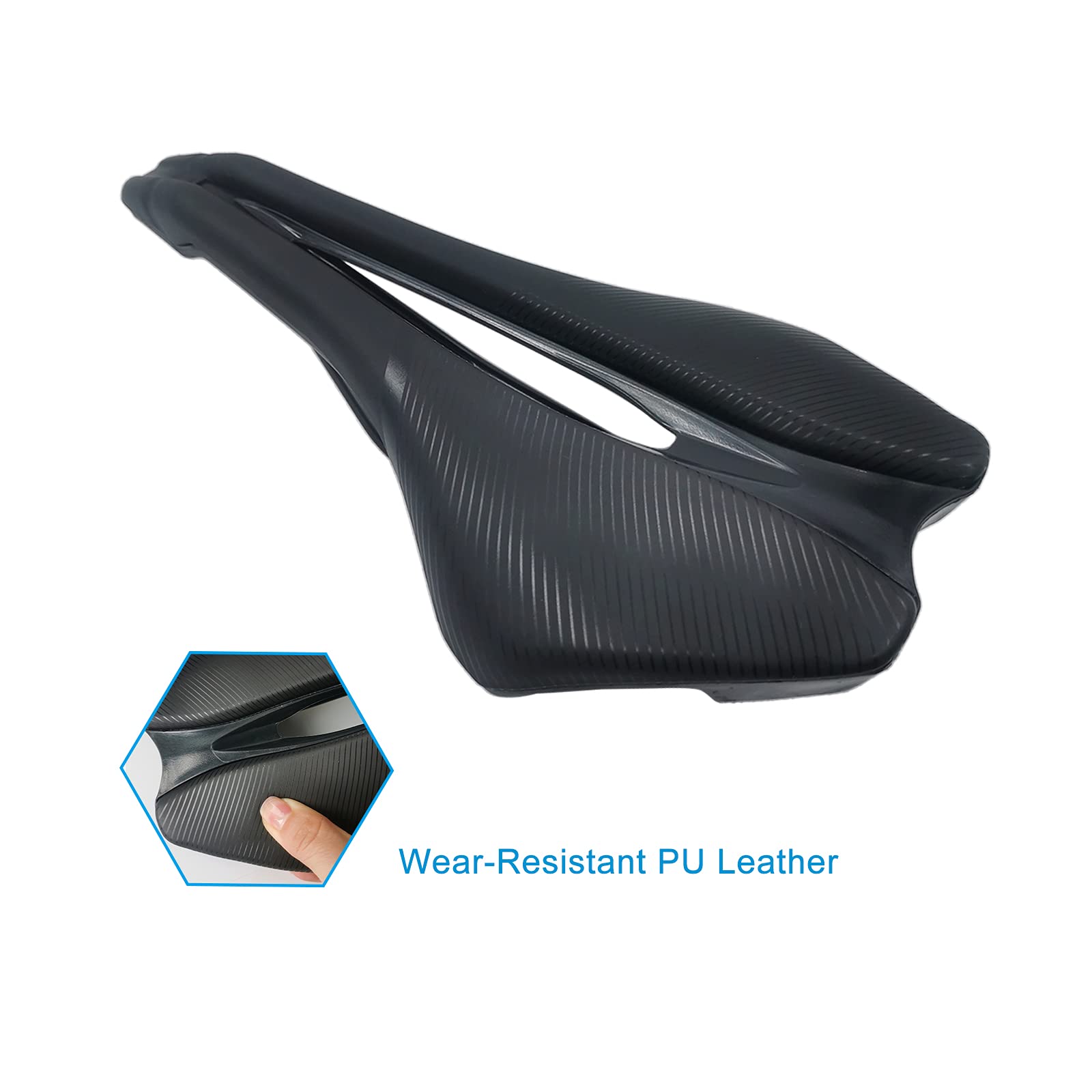 UPANBIKE Comfortable & Breathable Bike Saddle for Mountain & Road Bikes - Lightweight Cycling Seat for Long Distance Riding, Commuting & Outdoor Adventures