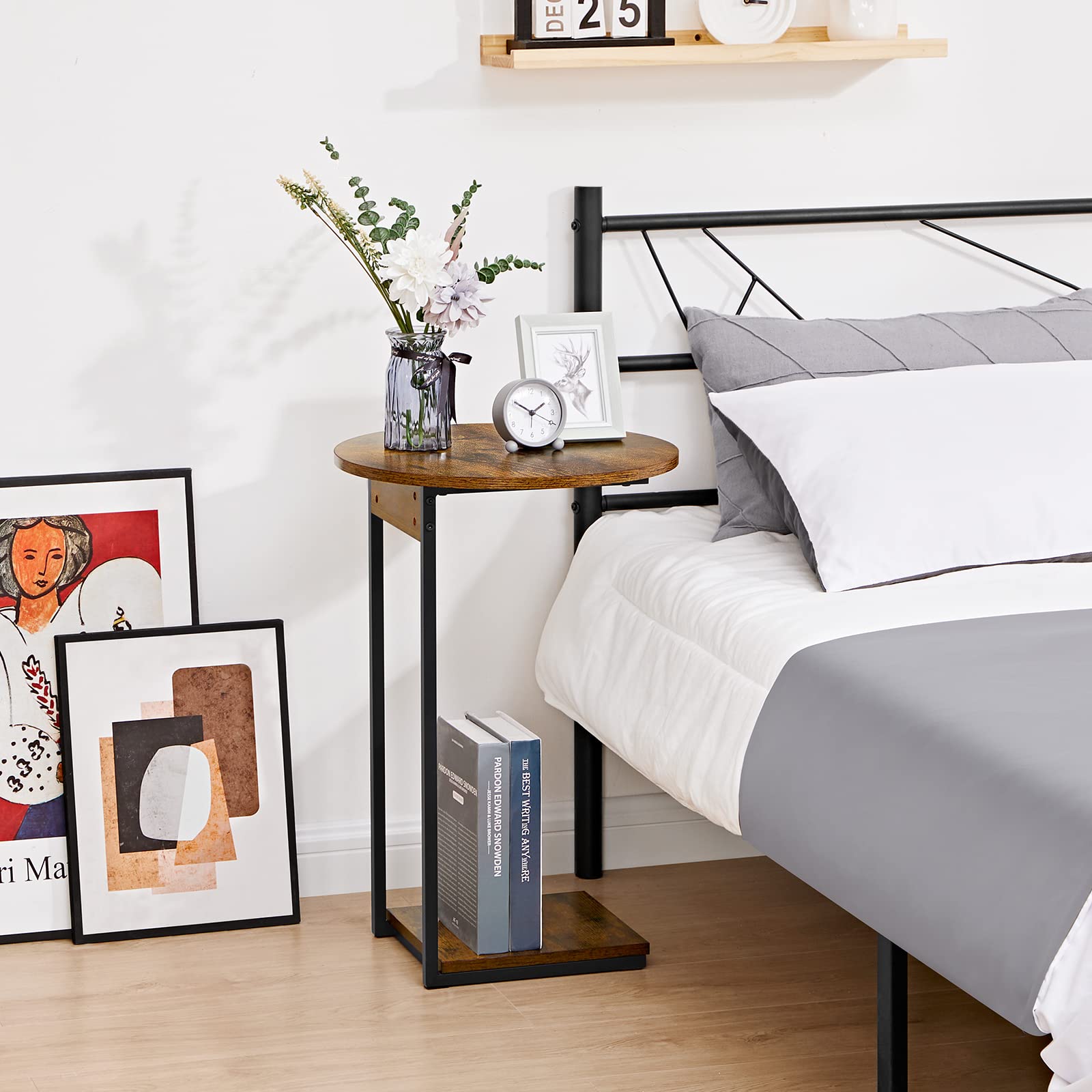 WOHOMO C-Shaped Side Table - 25.6
