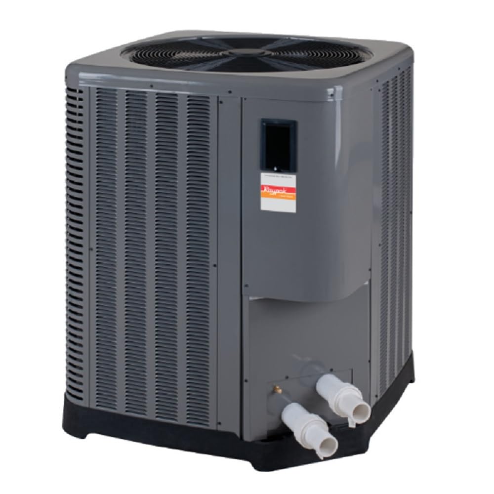 Raypak 8450 Heat Pump with Titanium Heat Exchanger - 140K BTU High-Efficiency Pool Heater (Model TWPH-8450EHT08) | Perfect for Inground Pools & Year-Round Swimming Comfort